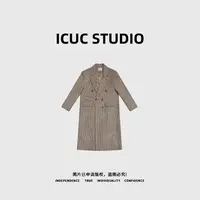  ICUC STUDIO-“圣彼得堡”设计宽松经典百搭气质羊毛西装大衣05446