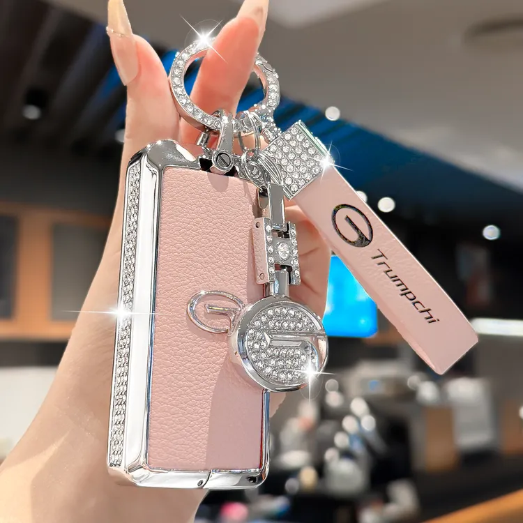 广汽传祺GS4钥匙套M8宗师/GS8/GS5/M6pro/GS3/GA6/GA8车扣真皮壳