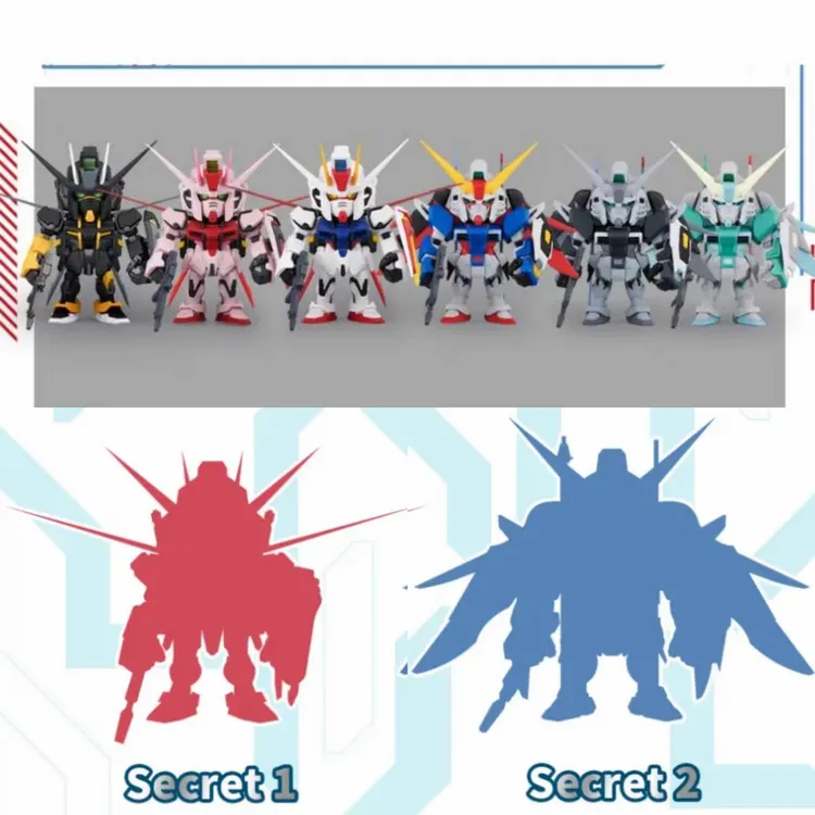 新款正版现货QMSV MINI STRIKE DESTINY GUNDAM命运&强袭高达盲盒
