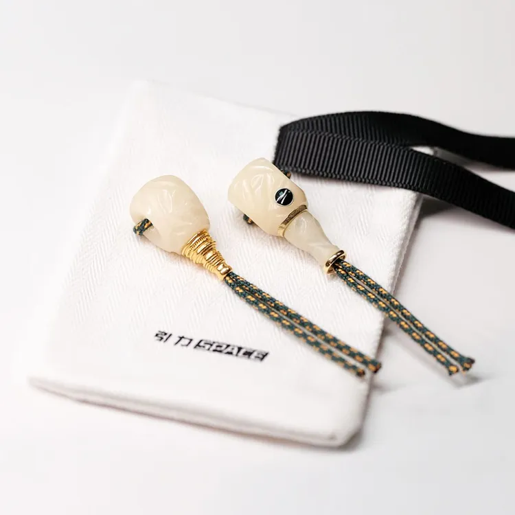 【引力】文玩三通驼骨无相设计款佛头配饰纯手工雕刻