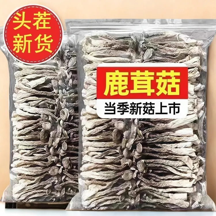 【鹿茸菇】古田鹿茸干货菌菇煲汤食材批发爽脆新鲜干货鹿茸菌菇汤