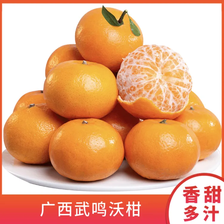 广西武鸣沃柑3-8斤装新鲜橘子鲜嫩柑橘香甜多汁广西沃柑正宗