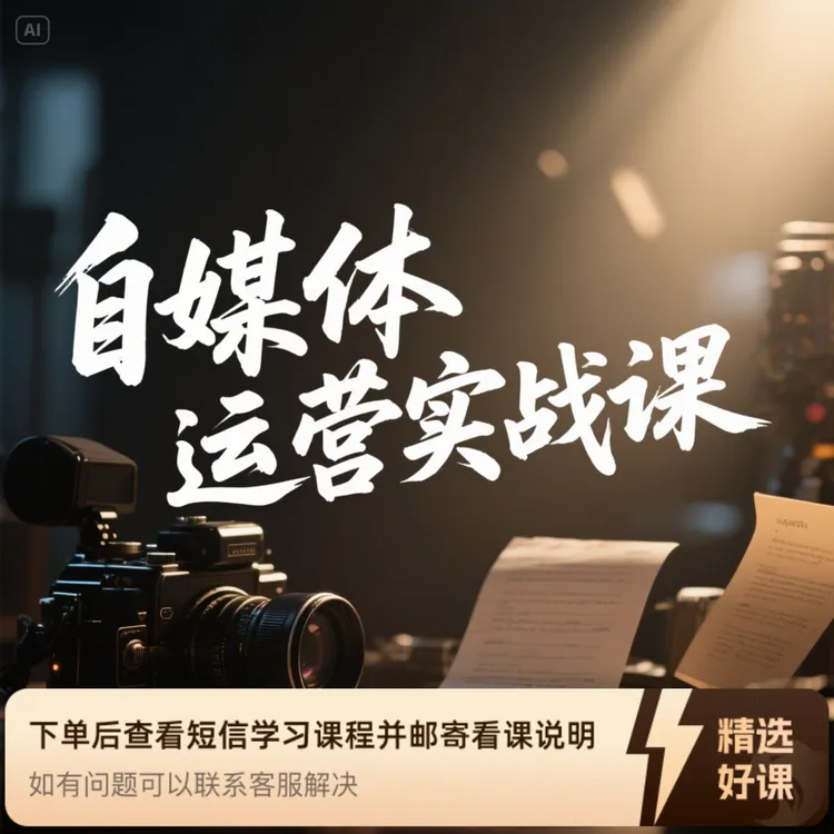 自媒体运营实战课（留意短信解锁课程）