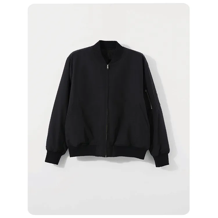 【七见】美式复古飞行夹克保暖棉外套男女情侣同款