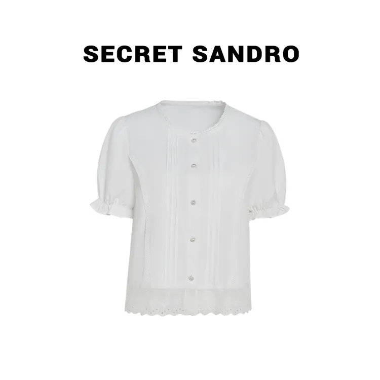 【夏款公主衬衫】【Secret Sandro】 鸥小柒 衬衫 C55293042Q