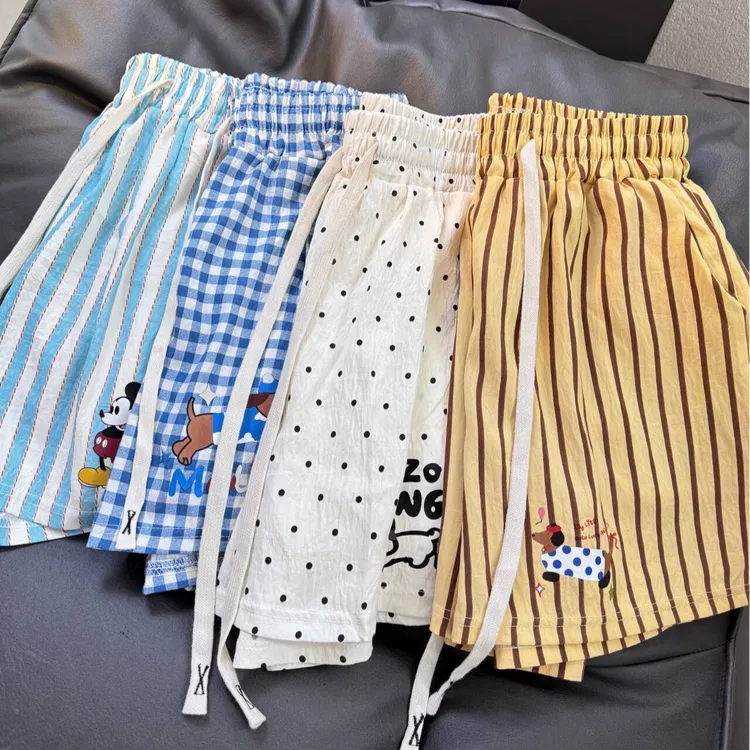 爆款多巴胺短裤睡裤女2025夏季新款云朵棉休闲居家裤可外穿五分裤