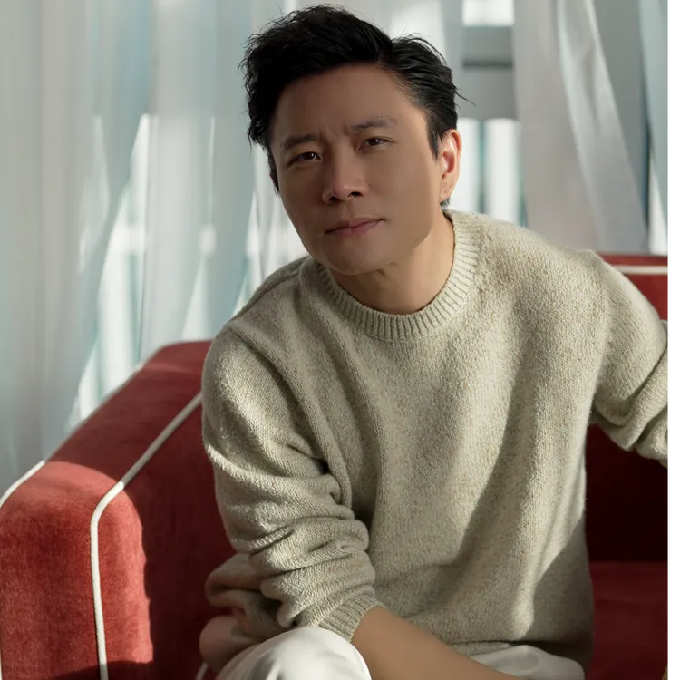 SEASONMARK早秋新款花卡其针织圆领长袖舒适休闲百搭男女同款毛衣