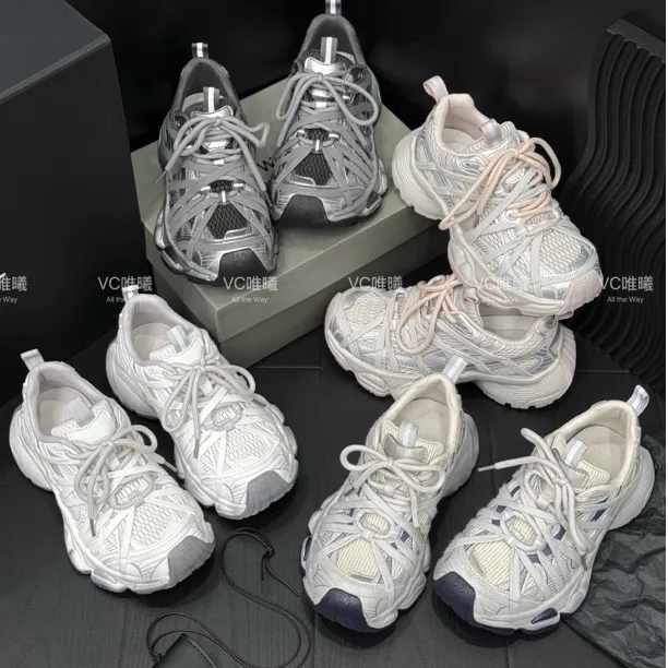 VC唯曦｜高定擦色绑带款小众走秀老爹鞋设计感透气慢跑鞋