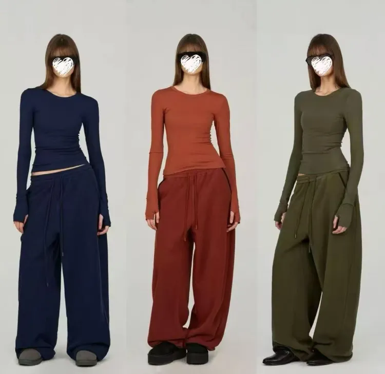 2025冬季加绒时尚百搭高弹修身显瘦圆领收腰长袖打底衫上衣女