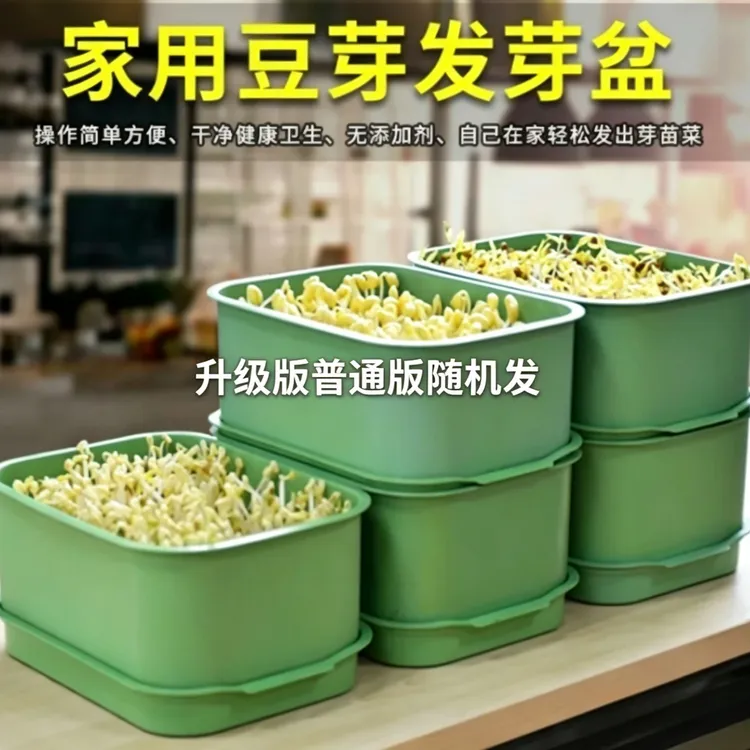 育苗盘育苗盒家用发豆芽豌豆苗蒜苗神器水培豆芽盆发芽机育苗盘商品图