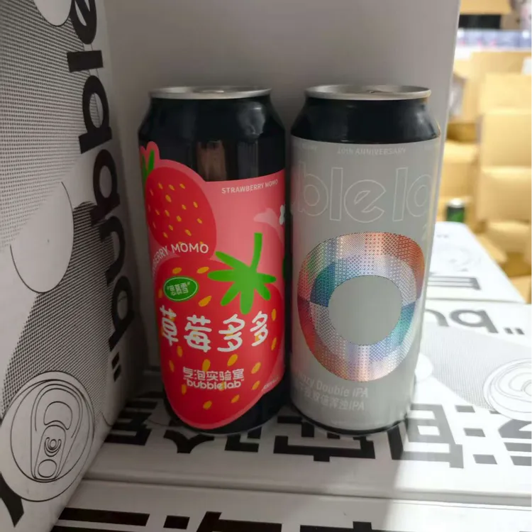 满6罐包邮国产精酿啤酒气泡实验室水果古斯500ML罐装浑浊IPA