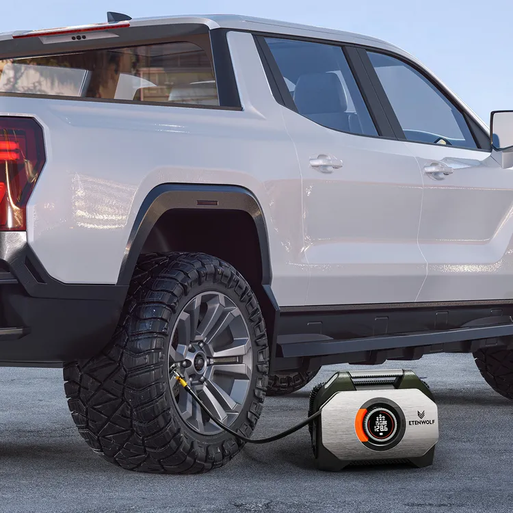 Etenwolf s7改装越野用车载气泵大容量电池快速充气照明充电宝