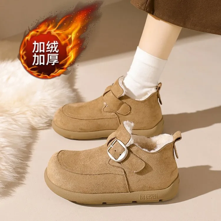 厚底休闲时尚网红爆款运动毛毛棉鞋女2025冬季新款百搭雪地靴女鞋