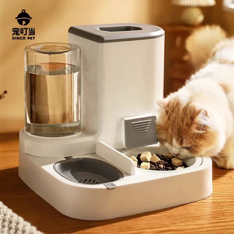 宠物自动喂食器猫咪饮水机一体宠物用品双碗猫碗狗狗碗自动饮水碗