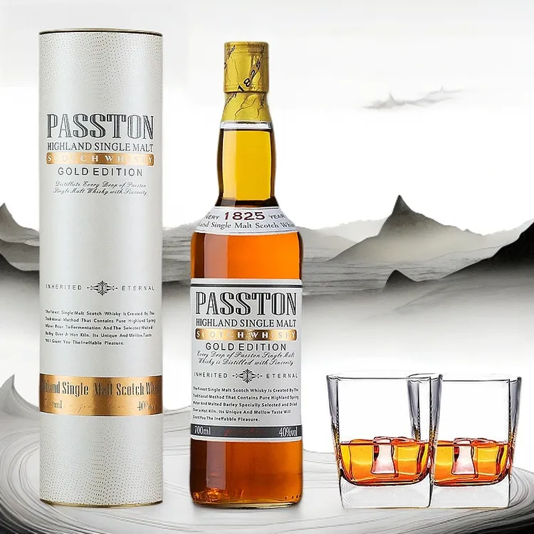 PASSTON/派斯顿苏格兰单一麦芽金装威士忌40°烈酒700ml高档洋酒