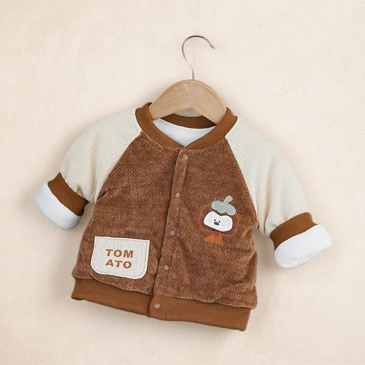 宝宝夹棉外套男童小棉袄女童棉袄秋冬120克夹棉洋气超酷宝宝棉服