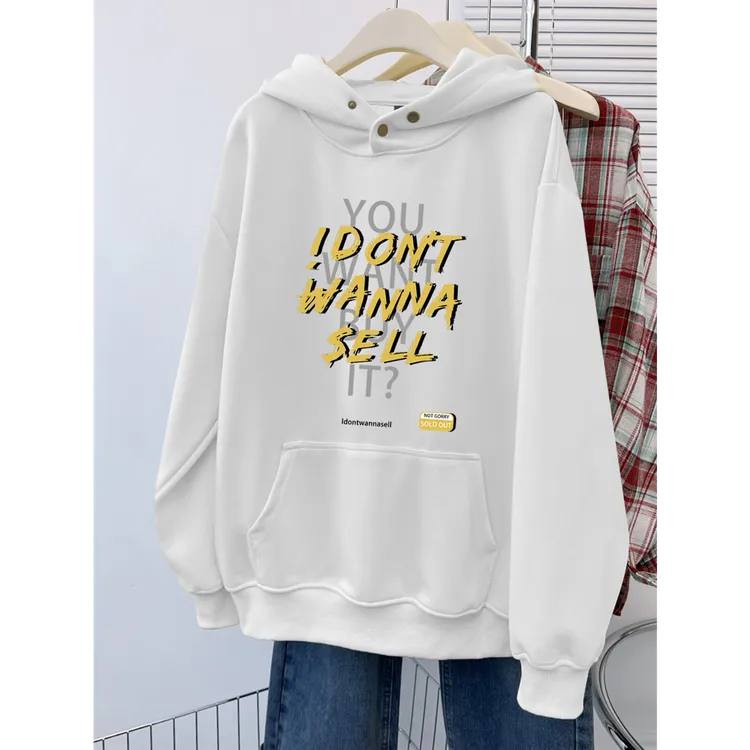 黑色重磅纽扣连帽卫衣男女2025早秋新款宽松美式复古潮牌外套上衣