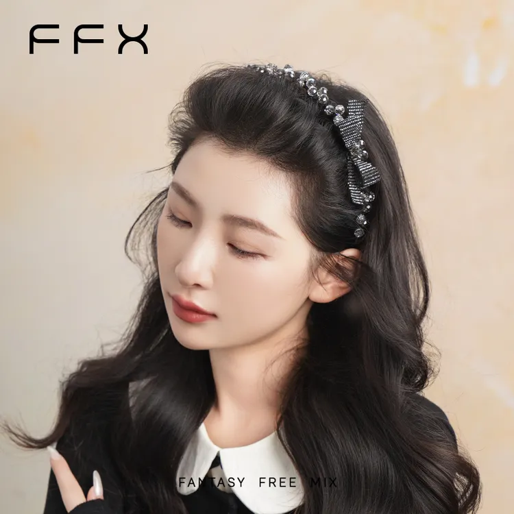 弗弗西FFX【星黛录】设计师定制款高级爆闪吸睛侧边齿梳发箍