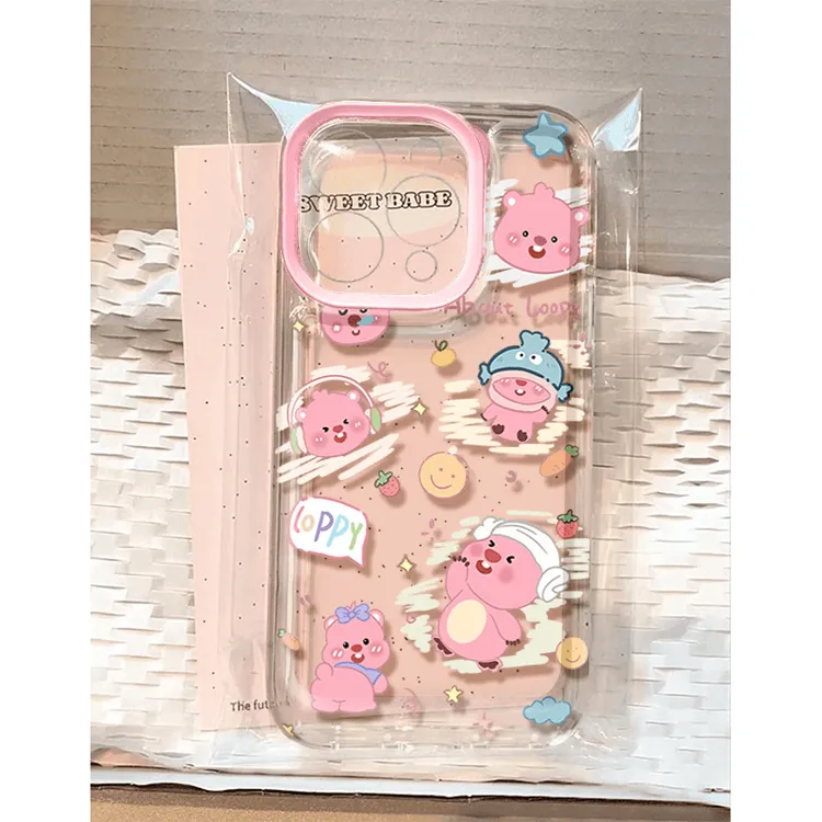 可爱露比适用iPhone16苹果15手机壳14plus透明13/12/11卡通8p全包