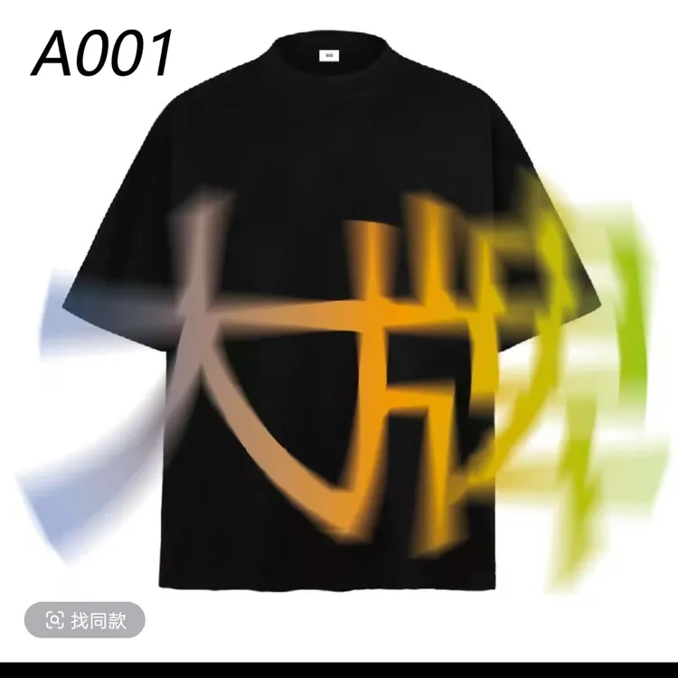 DD【K01-K35】现货重工潮牌重磅纯棉高克重T恤短袖男女同款情侣T恤