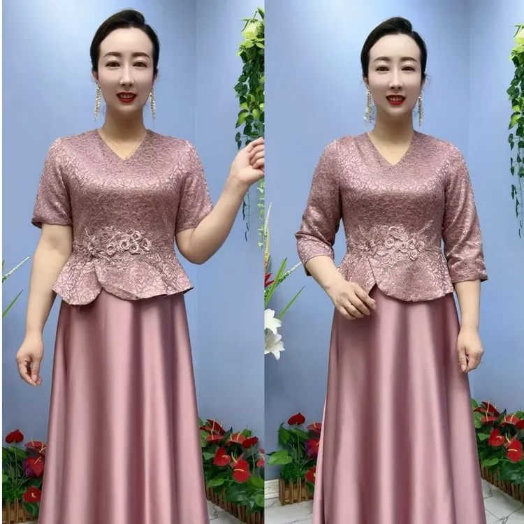 6278款气质重工时尚洋气女士旗袍裙