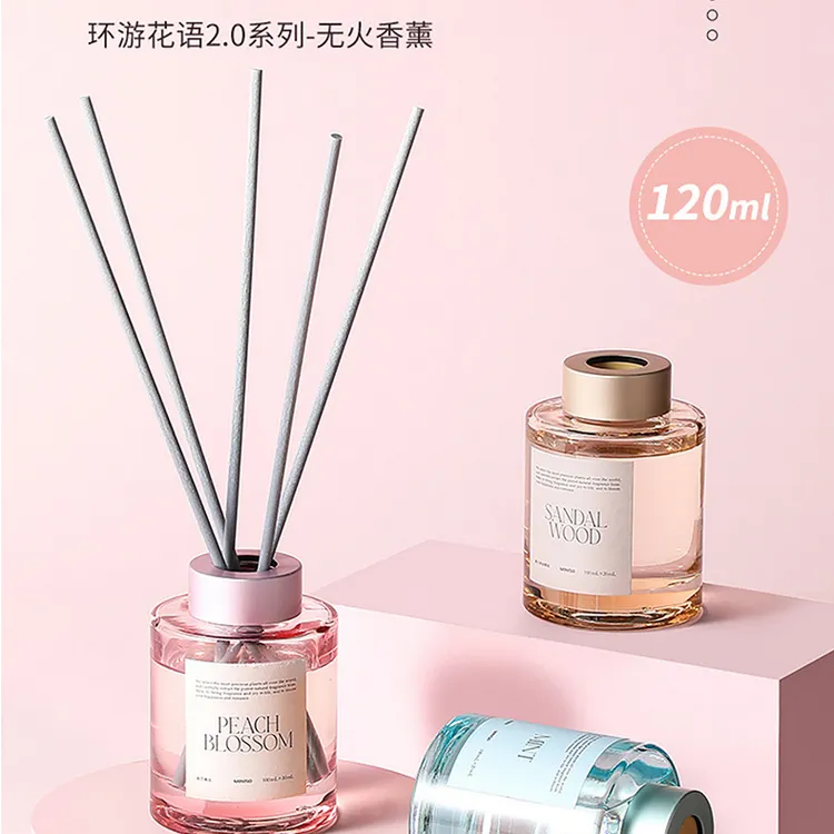 MINISO名创优品环游花语2.0系列无火香薰120ml空气清香剂浴室香氛