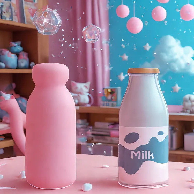 【皓辰专属】创意网红奶瓶捏捏乐DIY可爱玩具摆件