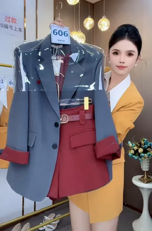 百搭潮流时尚套装休闲气质上衣女装时尚小西装