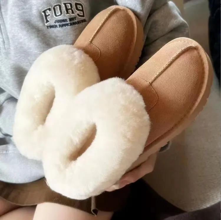 （塔茨特）厚薄底牛皮羊毛雪地靴加厚保暖冬季防滑耐磨百搭靴女款