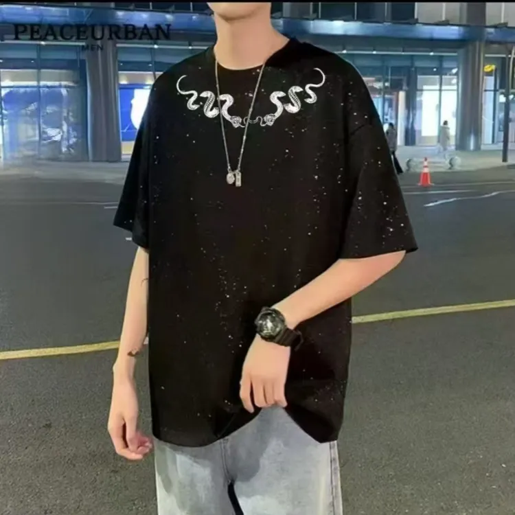 罗宾汉严选2025重工轻奢高克重潮牌时尚男女同款T恤