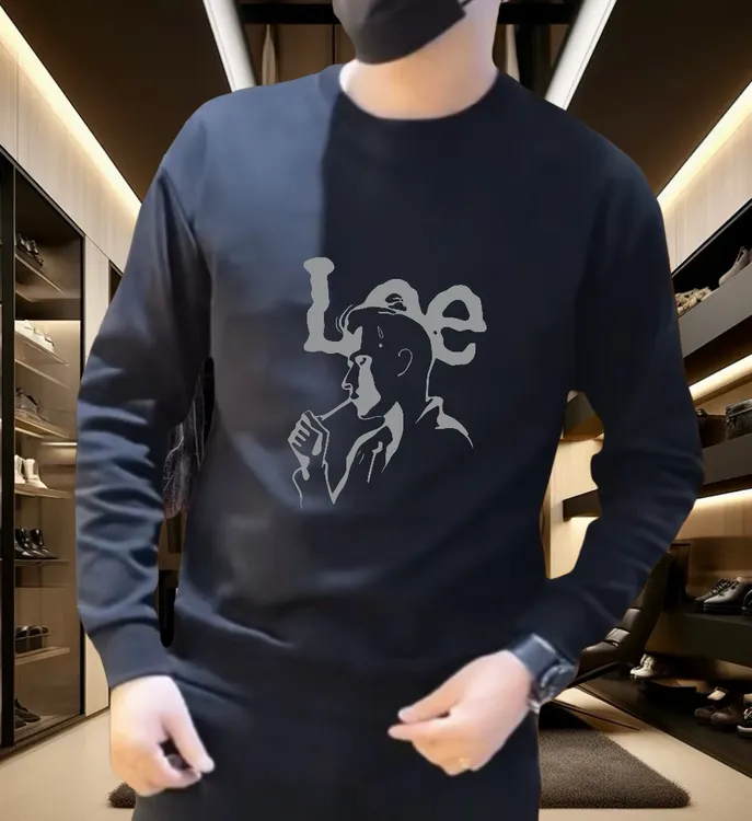 欧洲站轻奢潮牌卫衣男士秋冬新款百搭圆领套头时尚上衣长袖男潮流