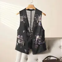 2025新款时尚复古百搭马夹气质显瘦中国风马甲070