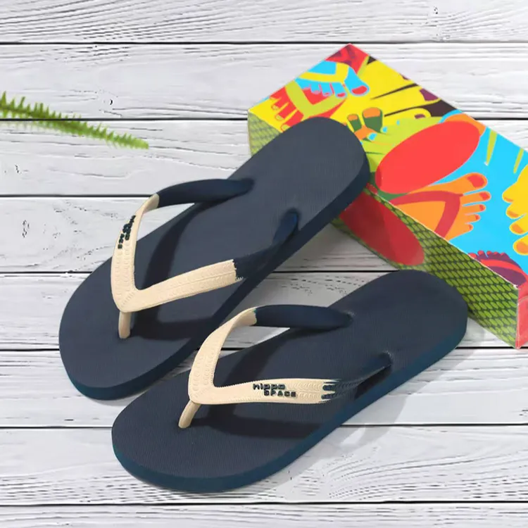 休闲厚底户外夏季情侣凉拖印花痞帅男鞋防滑轻便松糕人字拖鞋男士
