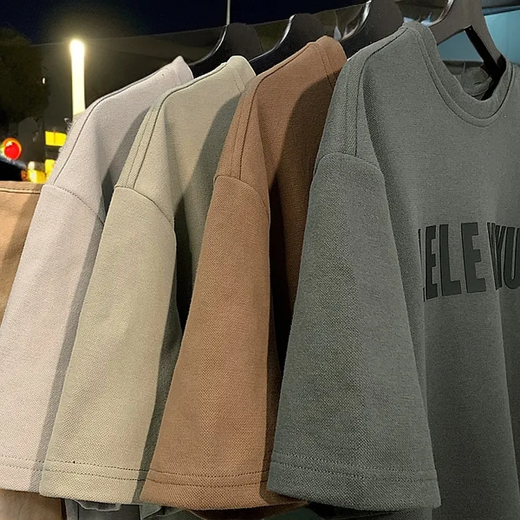 300斤加肥大码休闲半袖纯棉短袖t恤男女美式新款潮流宽松上衣