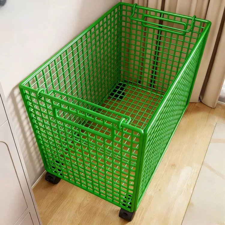 脏衣篮新北欧轻奢脏衣服收纳篮金色洗衣篮带轮家用ins现代脏衣筐