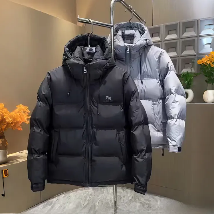 冬季户外夹棉保暖工装连帽夹克男士潮流痞帅加厚防寒休闲棉服外套