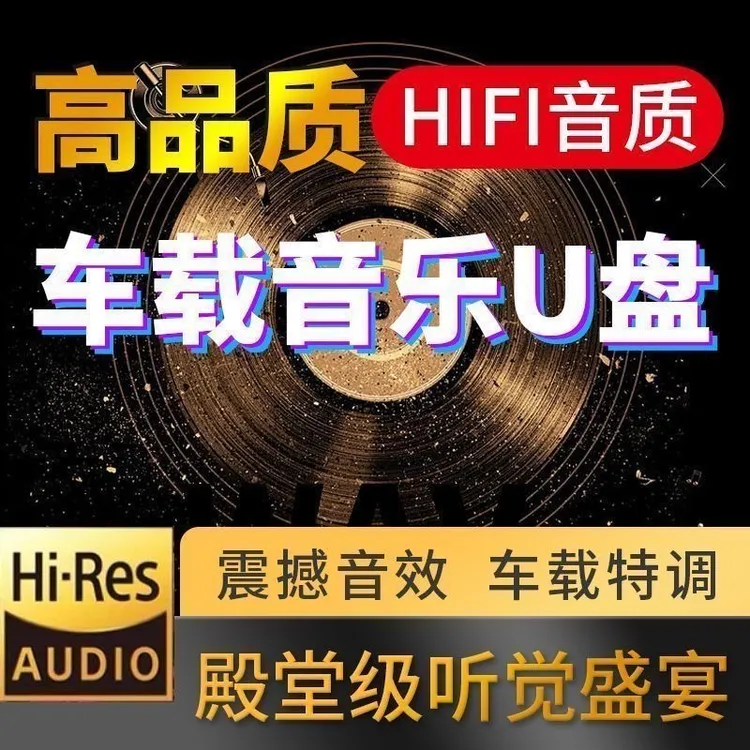 汽车载无损u盘mp4超清2024抖音热歌高音品质劲爆dj车用全视频优盘