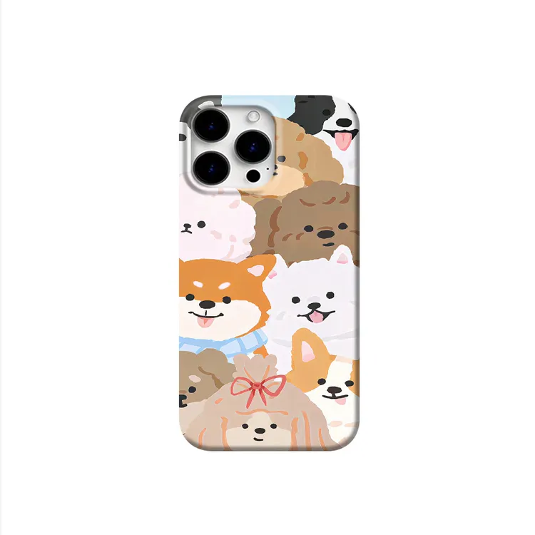 满屏小狗适用苹果手机壳16pro华为mate荣耀oppovivo小米趣味