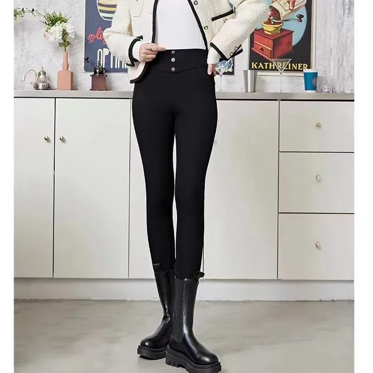 厂家直销90白鹅绒冬季石墨烯大鹅裤抗寒高腰羽绒裤显瘦鹅绒裤