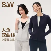SW速惟新款女显瘦连帽运动休闲气质百搭跑步女士外套1431