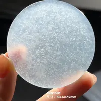 经鼎玉器【雪花棉】镯心料子天然缅甸A货翡翠材料定制