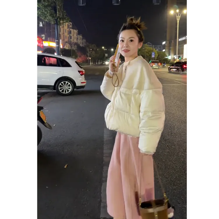 流行一整套2025秋冬新款时尚气质减龄小个子棉服外套裤子两件套