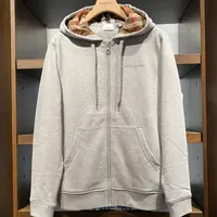 【艺瑾专属】BURBERRY/博柏利FW24 纯色连帽字母Logo拉链卫衣 wyj