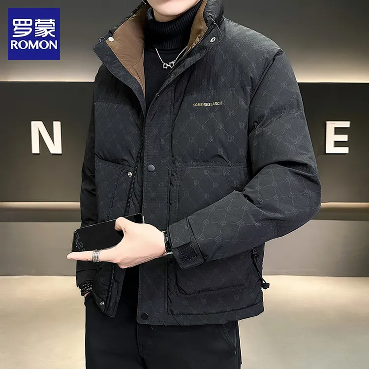 Romon/罗蒙男士冬季羽绒服2025新款休闲时尚保暖户外潮冬装男外套
