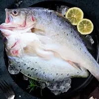 【小鱼儿】开背鲈鱼 400-500克/条*4条  海鲈鱼免清理 已去鳞去内脏