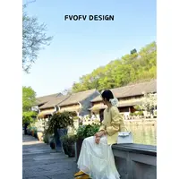 FVOFVFVOFV（网纱裙）欧若风重工压皱拼接网纱半身裙H1080