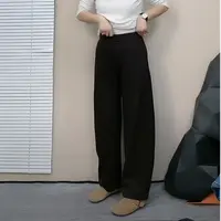 新款秋冬休闲风复古港风女裤显瘦女裤弯刀裤香蕉裤小个子长裤