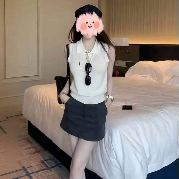 2025夏季新款针织背心马甲+裙裤两件套时尚洋气显瘦套装设计感女