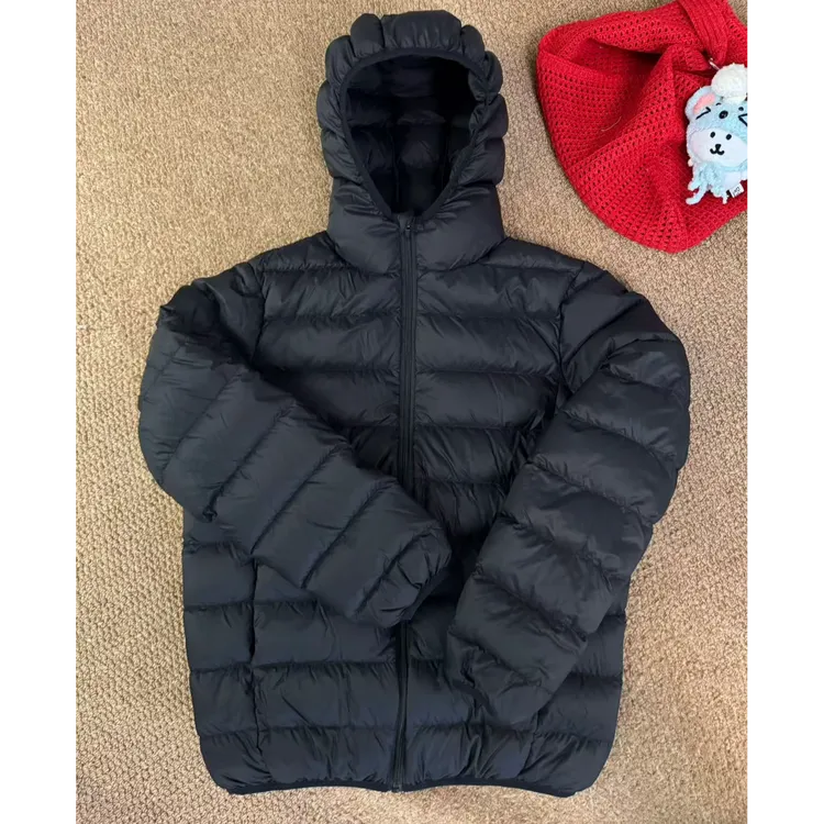 冬季新款轻薄羽绒女短款连帽叠穿时尚百搭舒适便携外套