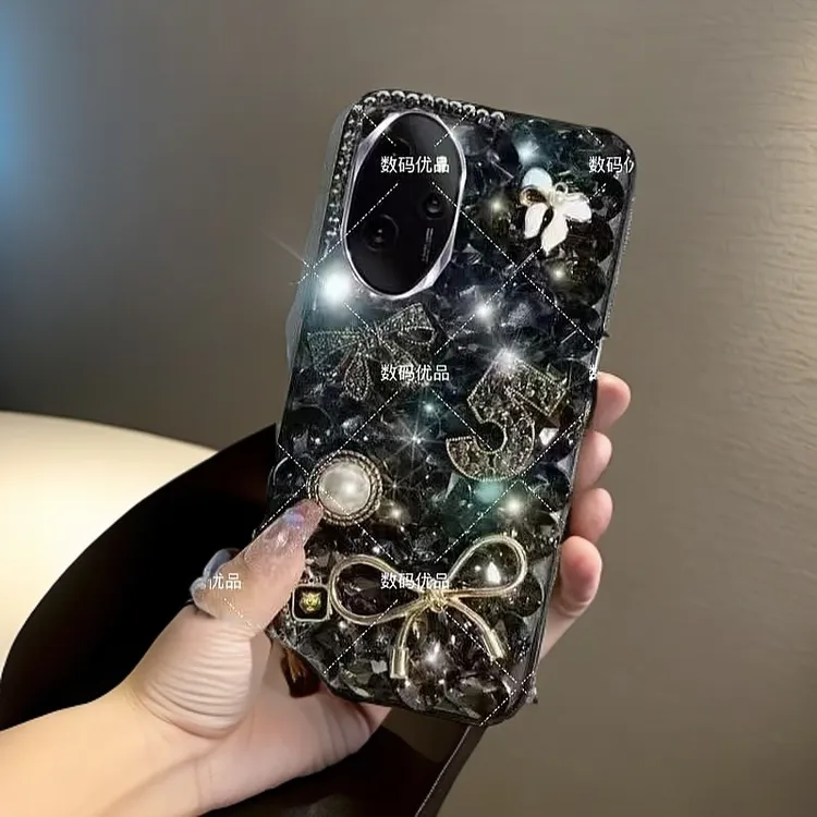 适用华为Honor荣耀100Pro手机壳满钻MAA-AN10奢华水钻全包防摔女